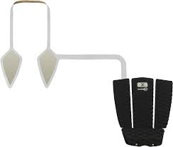 Shark shield tail pad with decal antenna