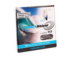 Shark shield tail pad with decal antenna