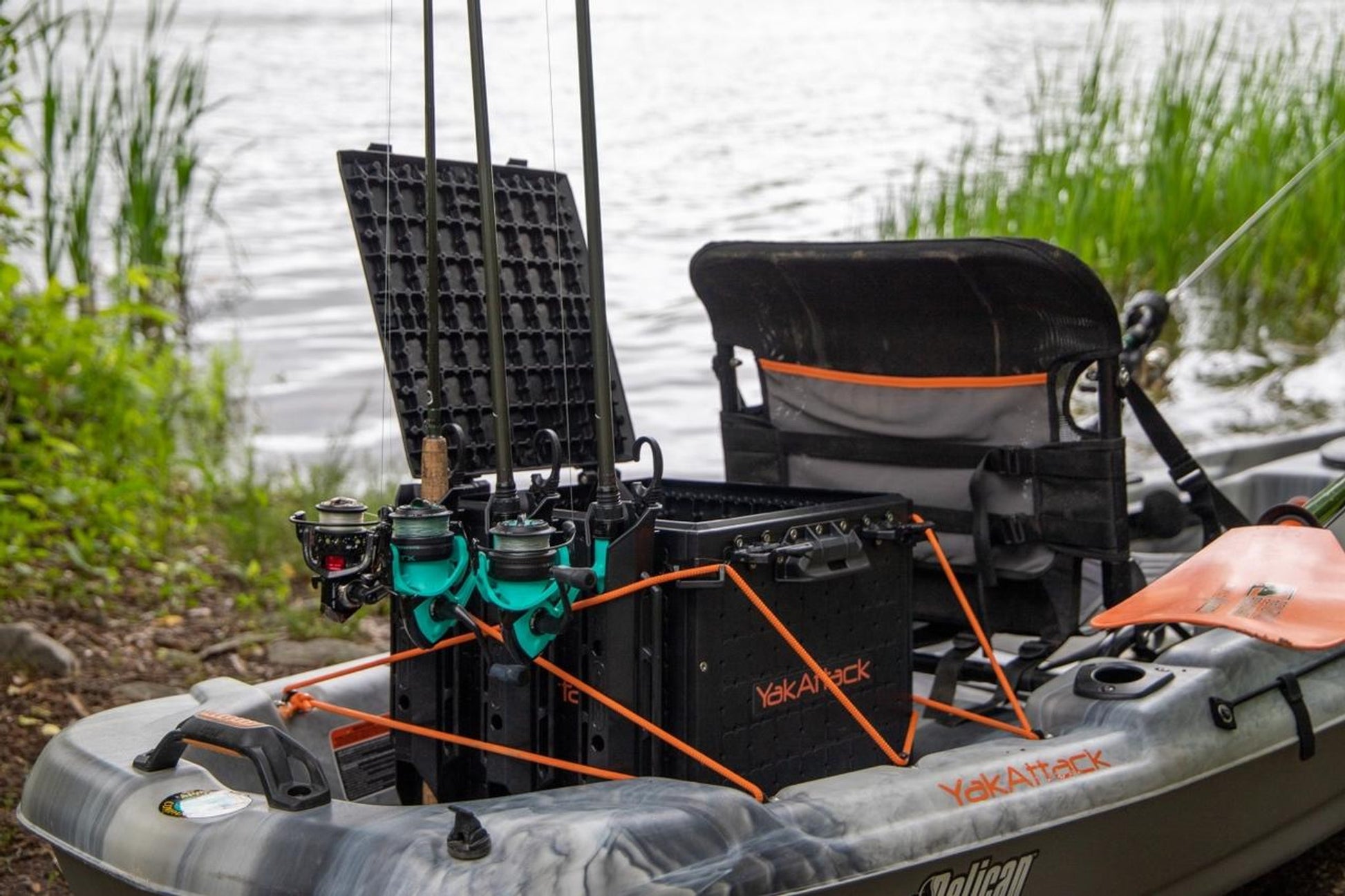 24 Piece Kayak Crate with Dry Bag and Fishing Accessories Kit